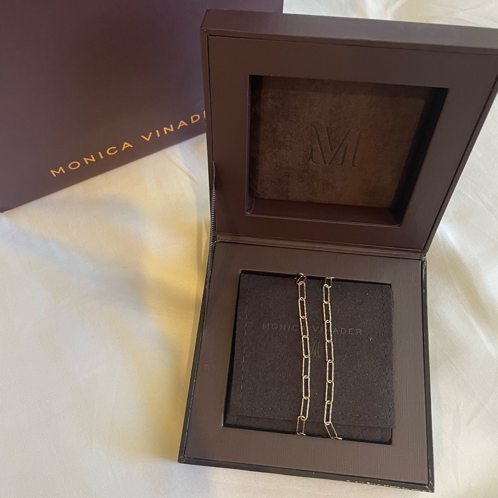 New Monica Vinader Textured Alta Chain